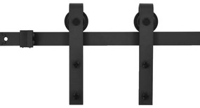 tömör fenyőfa tolóajtó fémszerelékszettel 80 x 210 cm