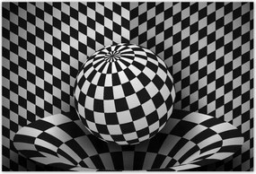 Poszterek 185x125 Absztrakt fekete-fehér