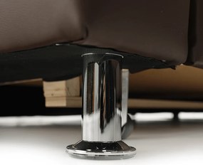 Ülőgarnitúra, textilbőr barna/szövet barna, SANTIAGO U