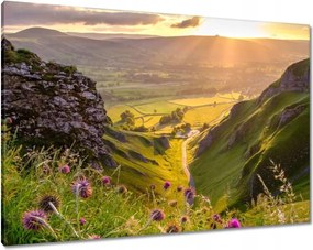 Festmények 100x70 Gyönyörű tájkép Kilátás