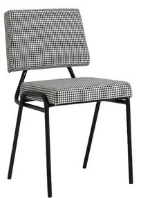 Fehér-fekete étkezőszék Simple - CustomForm