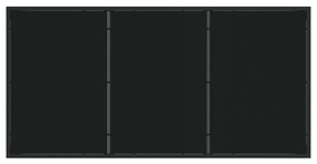 Kerti Tábla Fekete 160x80x73 cm Edzett Üveg
