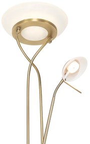 Állólámpa bronz LED-del és dimmerrel, olvasólámpával - Empoli