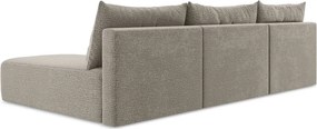 Bézs kinyitható-tárolóhelyes sarokkanapé Kalena – Makamii
