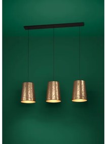 Eglo 390293 - Csillár zsinóron CASTUERA 3xE27/25W/230V arany/rózsaszín