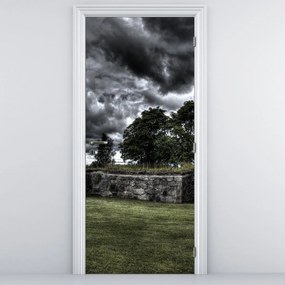 Fotótapéta ajtóra - Felhős ég (95x205cm)