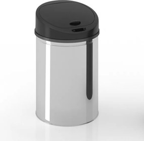 Szenzoros hulladékgyűjtő 40 L ezüst