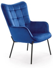 Castel fotel kék / fekete