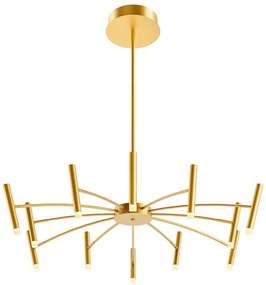 Redo 01-3448 - RAYEN dimmelhető LED rúdcsillár, 60W/230V, CRI 90, arany