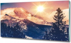 Fotó üvegkép Tengeri szem Tátra 125x50