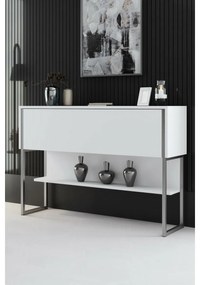 Luxe fehér és ezüst komód