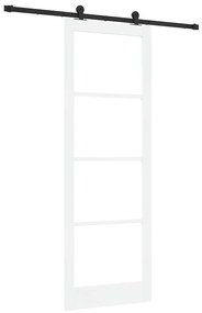 Csúszóajtó ORKDAL Fehér 83 x 232 cm Fa és fém