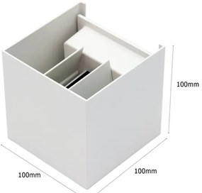 LED Kültéri fali lámpa 2xLED/3W/230V IP54 fehér