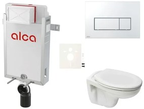 Fali WC szett Alca befalazáshoz + Ceramia S-Line Pro WC SIKOAP8