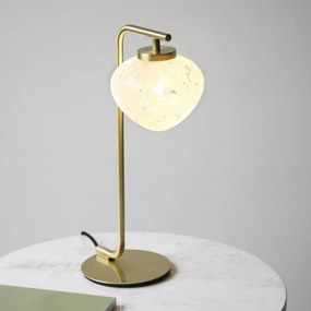 Endon glamour modern asztali lámpa mali fehér sárgaréz end98817