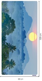 PIPPER. Öntapadós textiltapéta "Napfelkelte a dzsungel felett"