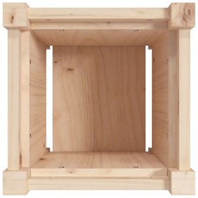 tömör fenyőfa kerti virágtartó 31 x 31 x 31 cm
