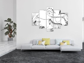 Kép - Akvarell dzsungel (150x105 cm)
