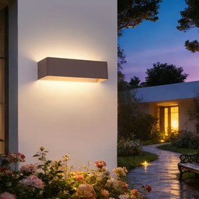 Brilagi - LED kültéri fali lámpatest DONNANI LED/12W/230V 30 cm barna IP44