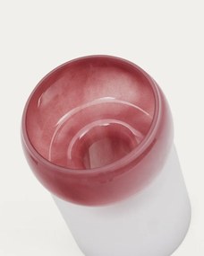 Rózsaszín üveg váza (magasság 19 cm) Kelse – Kave Home