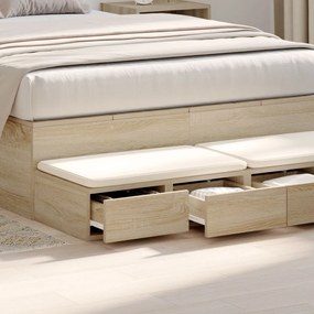 Éjjeli Asztal Sonoma Tölgy 120x36.5x16.5 cm Szerelt Fa