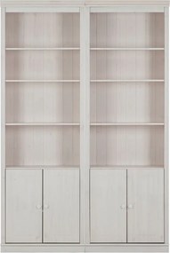 Fehér borovi fenyő könyvespolc 148x223 cm Anita – Støraa