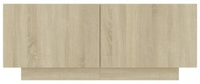 sonoma tölgyszínű szerelt fa TV-szekrény 100 x 35 x 40 cm