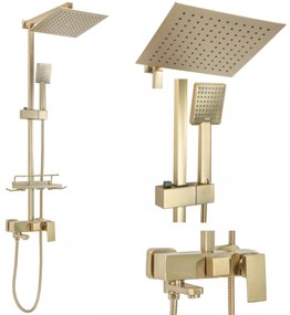 Zuhanyszett REA JACK BRUSHED GOLD
