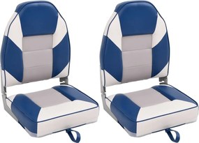 vidaXL 2 db összecsukható magas háttámlás csónakülés 39x43x58 cm
