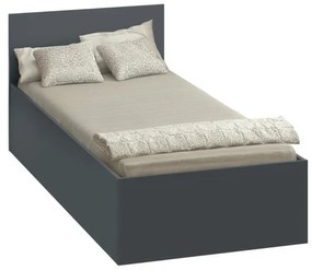 Egyszemélyes ágy 90 cm Discutibles (grafit) (ágyráccsal)  (tárolóhellyel). 1116313