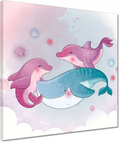 Vászonkép 40x40 Óceáni csínytevések és csínytevések