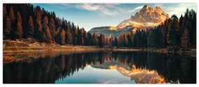 Kép - alpesi, olaszország, dolomitok, Antorno (120x50 cm)