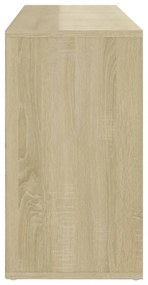 sonoma tölgy színű szerelt fa cipőtároló pad 103 x 30 x 54,5 cm
