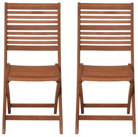 Natúr színű tömörfa kerti szék szett 2 db-os Savannah – Garden Pleasure