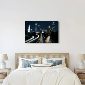 Éjszakai metropolisz képe (90x60 cm)