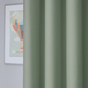 4Home Cairo sötétítő függöny, szürkés-zöld, 150 x 250 cm