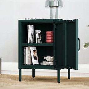 Éjjeliszekrény MIA, 424 x 595 x 400 mm, Modern: palack zöld szín