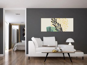 Kép - Absztrakt lapok N⁰3 (120x50 cm)