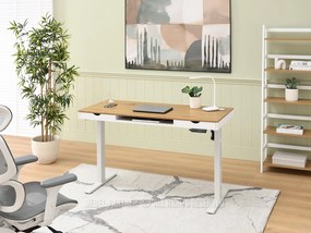 PC asztal Osto 140 (fehér tölgy + fekete). 1109838