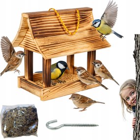 Madáretető gabona eledel nagy fa fülke szilárd XXL napbarnított