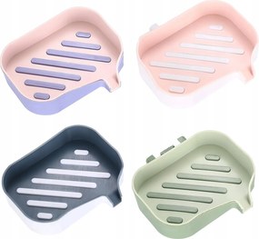 Függő szappantartó lefolyóval fali zuhanyszappan tartó 4 db