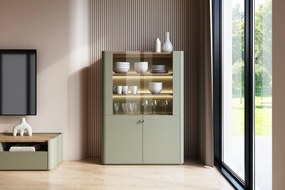 Elivo vitrin 100 cm - eukaliptusz / baltic dune tölgy