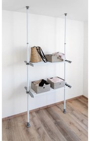 Wenko Teleszkopikus drótpolc Herkules, 73–120 cm,fehér