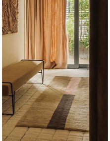 Kézi szövésű gyapjú futószőnyeg 80x230 cm Chroma Dusty Pink – Lorena Canals