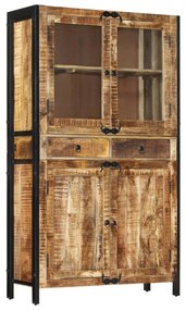 tömör nyers mangófa tálalószekrény 100 x 40 x 175 cm