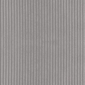 Világosszürke kordbársony sarokkanapé (bal oldali-heverő résszel) Martin – Ropez