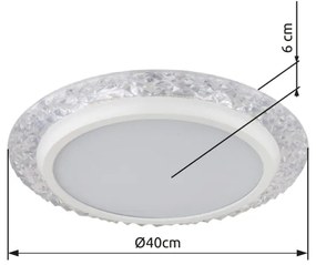 Globo 48294-22 - LED Mennyezeti lámpa ABIGAIL LED/22W/230V 3000K átm. 40 cm