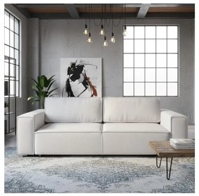 Kihúzható háromszemélyes kanapé tárolóval RONDA, bézs