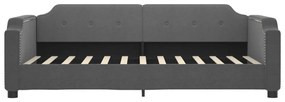 sötétszürke kihúzható szövet heverő 100 x 200 cm
