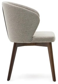 Bézs kárpitozott étkezőfotel Darice – Kave Home